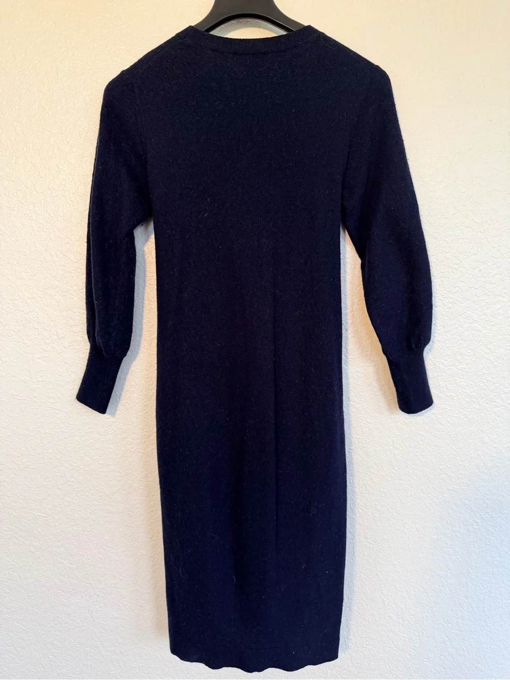 Ted Baker Essya Tie Front Knit Midi Dress Navy